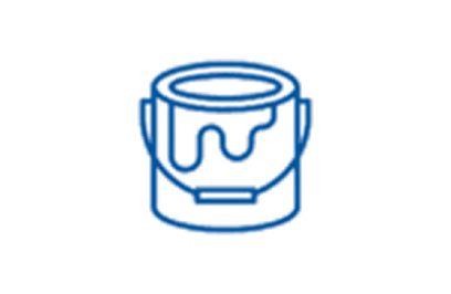 Icon representing decorative paint accents and detail work.